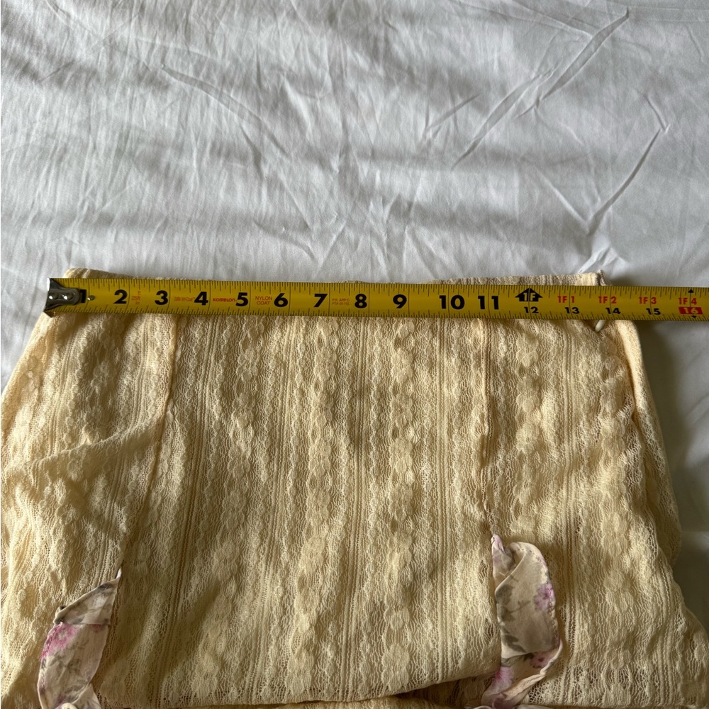 Bluivy Cream and Pink Floral Maxi Skirt - Picture 10 of 11